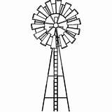 Windmill Dutch sketch template