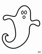 Coloring Ghost Halloween Pages Printable Kids Little sketch template