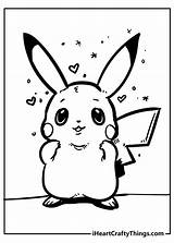 Pikachu Coloring Evolution Iheartcraftythings sketch template