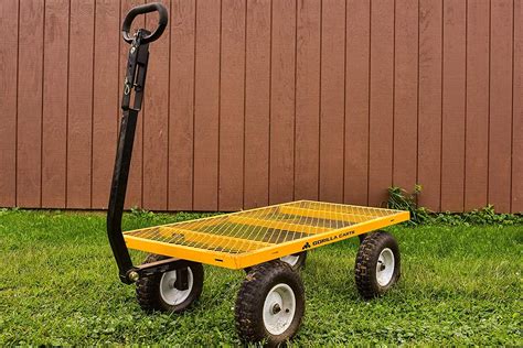 Gorilla Carts Heavy Duty Steel Utility Cart With Removable Sides And 13