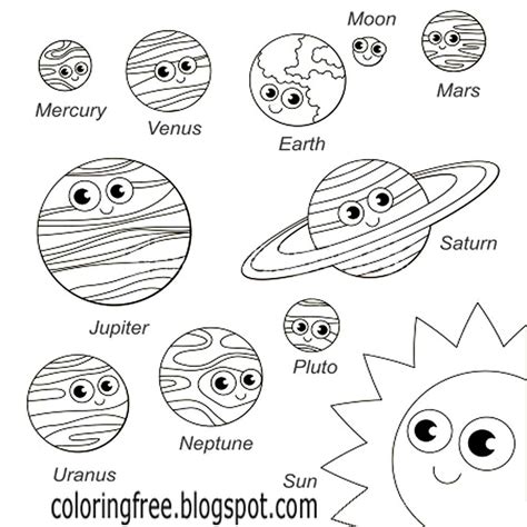solar system planets drawing  getdrawings