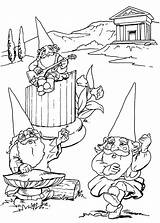 Kabouter Gnomo Gnomi Kleurplaten Gnome Malbücher Malvorlagen sketch template