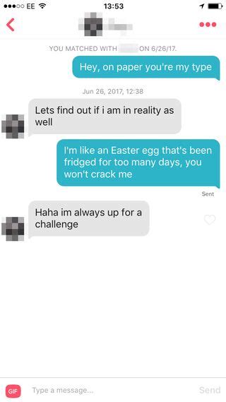 i messaged 15 guys on tinder using love island quotes and