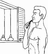 Bathroom Shaving Coloring Pages sketch template