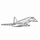 Vliegtuigen Concorde Kleurplaat Vliegtuig Kleurplaten sketch template