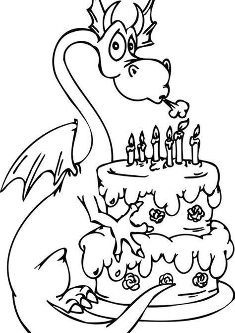 happy  birthday coloring pages printable dinosaur