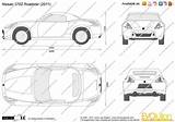 Nissan 370z sketch template