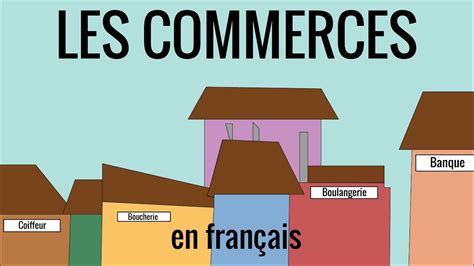les commerces en francais fle vocabulaire  youtube