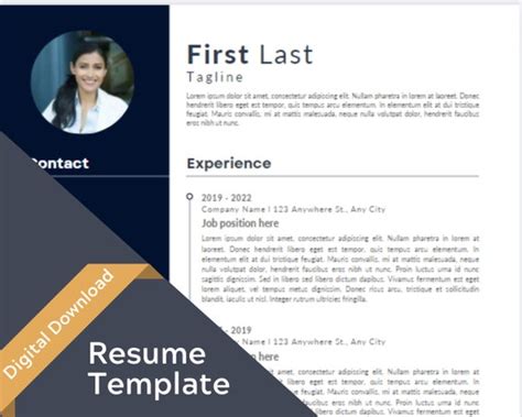 professional resume template etsy