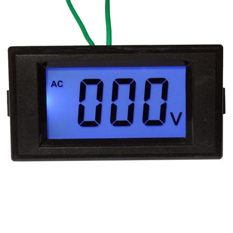 digital ac   voltmeter meter voltage testing meter blue backlight lcd panel display voltage
