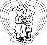 Coloring Pages Couple Romantic Couples sketch template