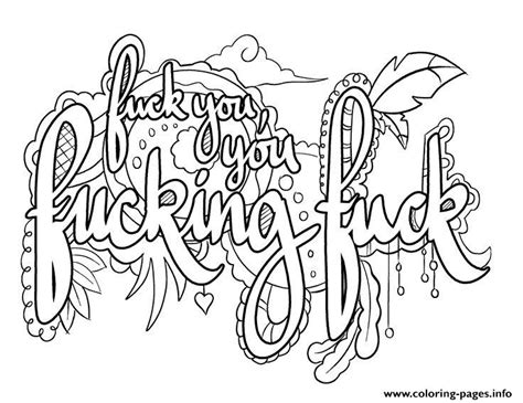 printable swear word coloring pages swear word coloring pages