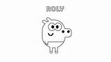 Roly Duggee sketch template