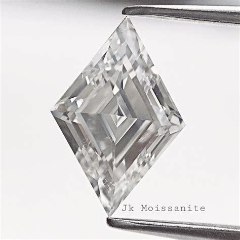 ct lozenge shape  white moissanite diamonds loose moissanite  jewelry jk moissanite