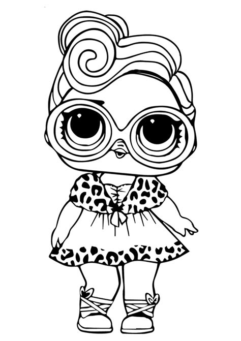 printable lol doll coloring pictures dollface  printable
