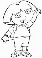 Coloring Dora Kids Pages sketch template