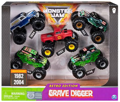 monster jam grave digger diecast vehicle  scale retro edition