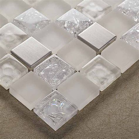 super white crackle glass mosaic tile ksl