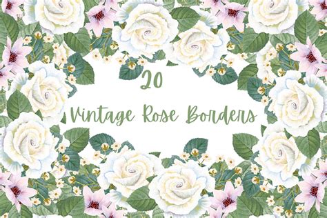 vintage rose borders  yellow images creative store