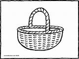 Basket Shopping Colouring Pages Clothes Drawing Kiddi sketch template