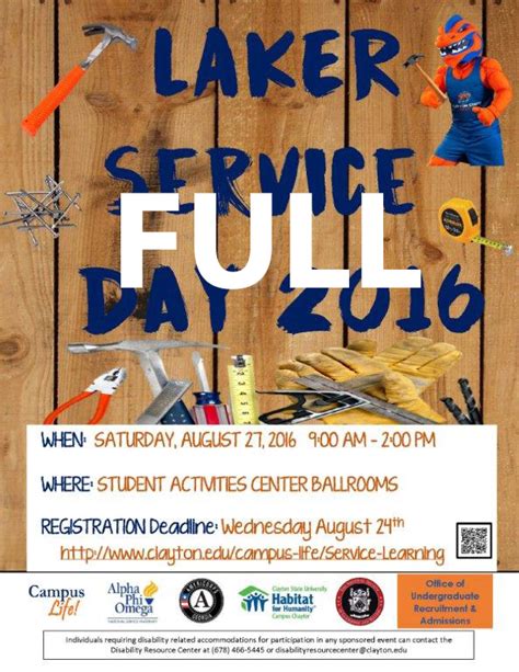 clayton state university laker service day