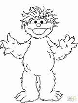 Sesame Rosita Coloring Street Pages Characters Drawing Printable Grover Elmo Abby Super Monster Indiana Jones Oscar Grouch Cookie Ernie Outline sketch template