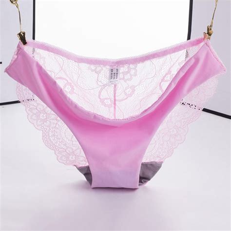 cotton embroidered women s sexy lace panties seamless breathable panty hollow plus size briefs