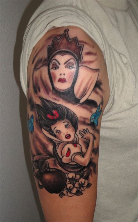 filmic light snow white archive evil queen and old hag tattoos