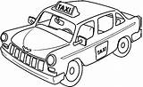 Taxi Coloring Drawing Pages Kids Sketch Car Cab Clipart Transportation Colorear Para Printable Cliparts Color Big Paintingvalley Dibujo Popular Drawings sketch template