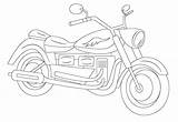 Motorcycle Coloring Pages Kids Printable Drawing Print Line Draw Drawings Color Sheets Mouse Bestcoloringpagesforkids Boys Bikes Preschoolers Choose Board sketch template
