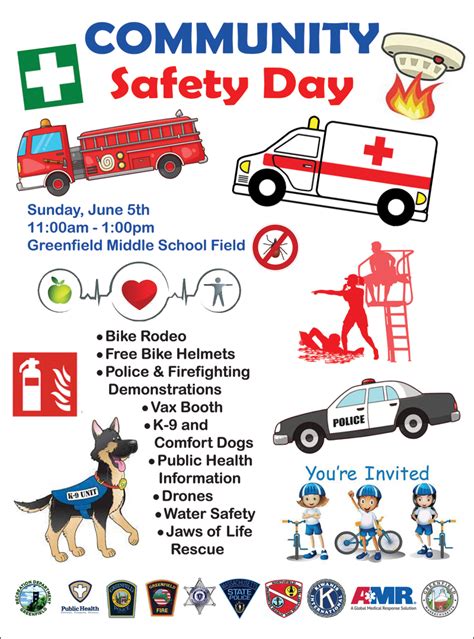 greenfield recreation department  community safety day