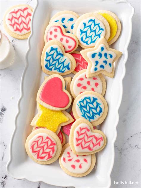 easy sugar cookie icing  hardens belly full