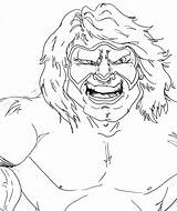 Hogan Hulk sketch template