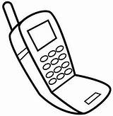 Celulares Comunicacion Dibujo Telefonos Moviles Antiguos Desenhos Comunicación Colorir Viejos Movil Telefones Proyecto sketch template