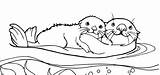 Otter Otters Dory sketch template