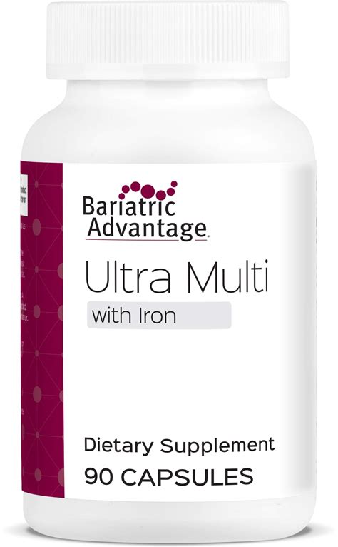 bariatric advantage ultra multi formula  iron multivitamin  bariatric surgery patients