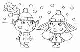 Holly Ben Kingdom Little Pages Coloring Drawing Hollys Print Snow Printable Drawings Template Paintingvalley sketch template
