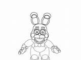 Bonnie Fnaf Coloring Toy Pages Freddy Nights Five Colouring Chica Contorno Deviantart Printable Print Naf Freddys Bunny Color Getcolorings Toys sketch template