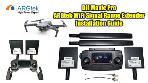 dji mavic pro argtek wifi signal range extender kit installation guide youtube