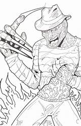 Freddy Coloring Krueger Pages Jason Drawing Halloween Colouring Color Adult Hand Horror Voorhees Google Printable Vs Zoeken Drawings Sheets Scary sketch template