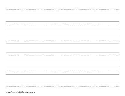 handwriting paper   format printable