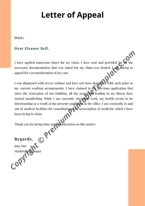 job application sample letter  appeal  reconsideration