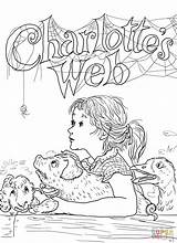 Coloring Web Charlottes Pages Printable Clipart Charlotte sketch template