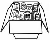 Canned Cliparts Alimentos Coloringhome sketch template