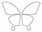 Butterfly Wings Pattern Template Outline Printable Pdf Patterns Print Stencils Crafts Patternuniverse Templates Wing Cut Use Stencil Shape Diy Paper sketch template