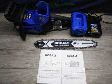14 Kobalt 40 Volt Lithium Ion Cordless Electric Chainsaw Model Kcs
