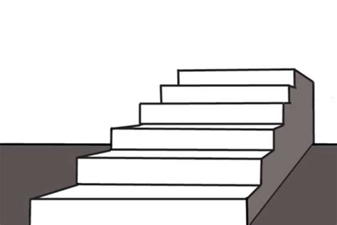draw stairs front view   side    perspective