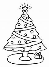 Coloring Christmas Pages Printable Kids Tree Popular sketch template