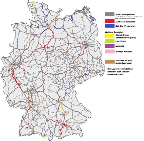 karte aller deutschen train simulator strecken sonstiges rail simde die deutsche train