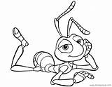 Life Coloring Pages Bug Flik Disneyclips Relaxing sketch template